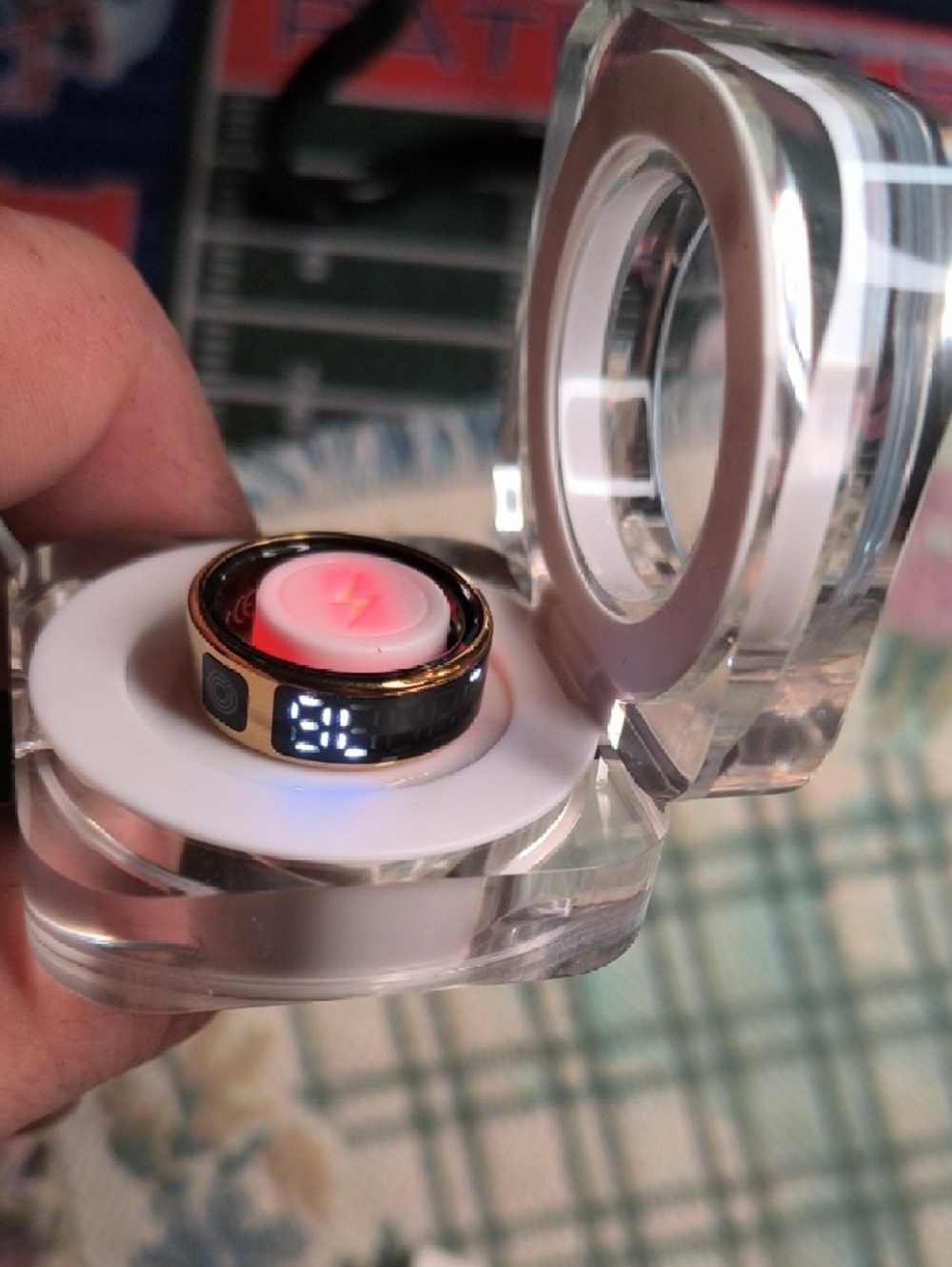 Smart Ring LED Display - Black - Picture 6 of 10